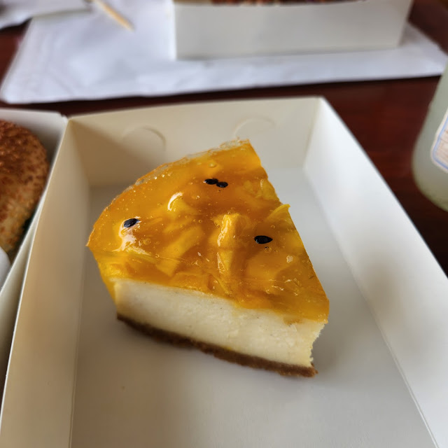 Passionfruit Cheesecake Slice