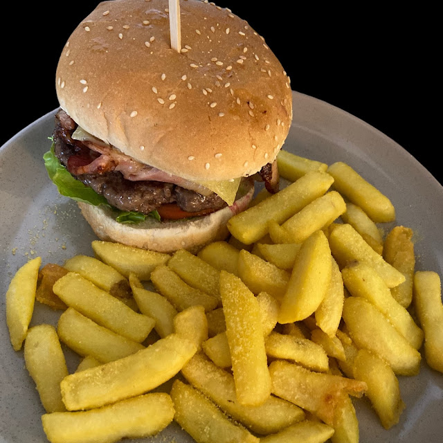 Burger and Chips